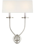 Visual Comfort Symmetric Twist Double Sconce