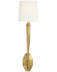 Visual Comfort Ruhlmann Single Sconce with Linen Shade