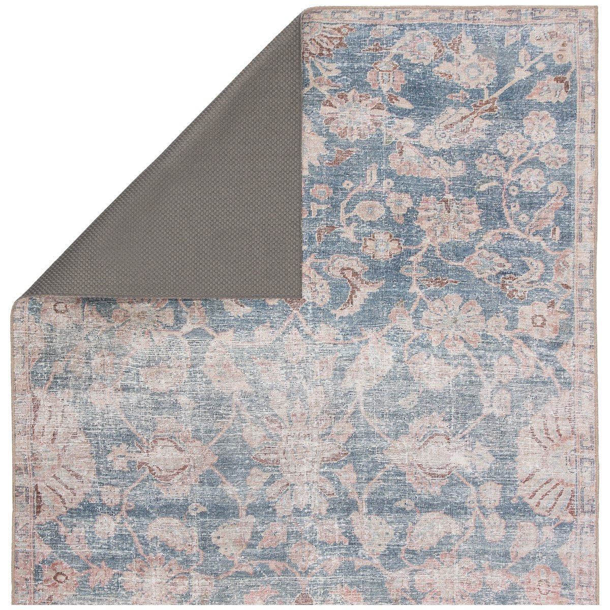 Jaipur Chateau Bardia Oriental Damask Blue Light Pink CHT07 Rug