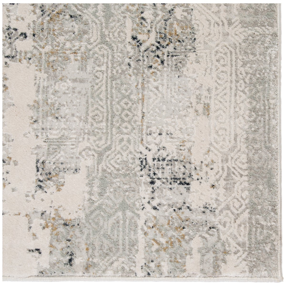 Jaipur Cirque Jaspal Tribal Abstract Gray White CIQ35 Rug