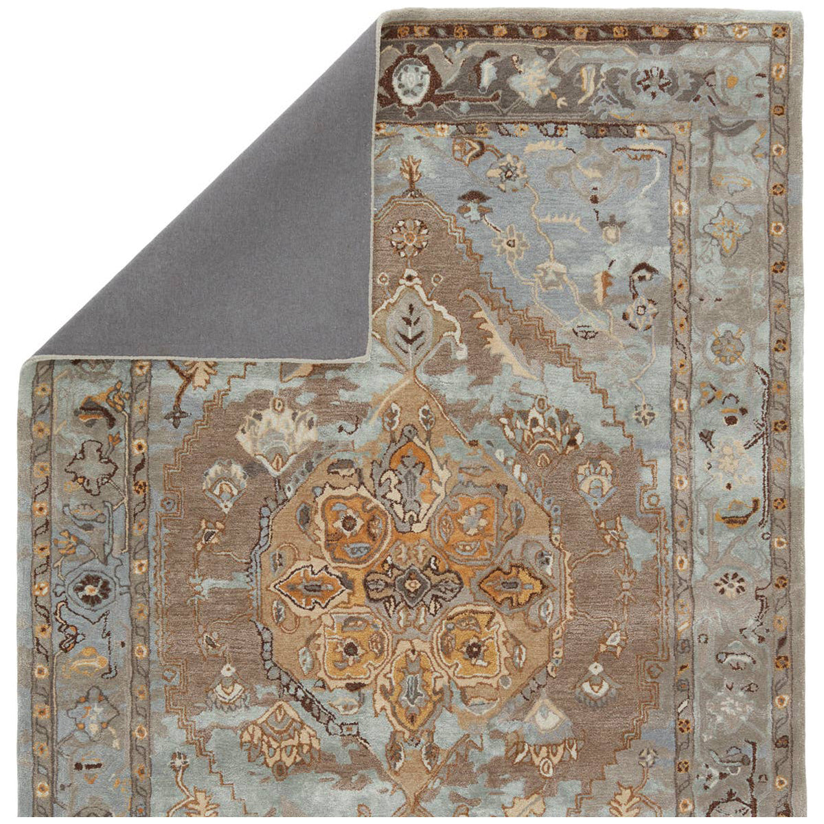 Jaipur Citrine Raisa Medallion Gray Gold CIT11 Area Rug