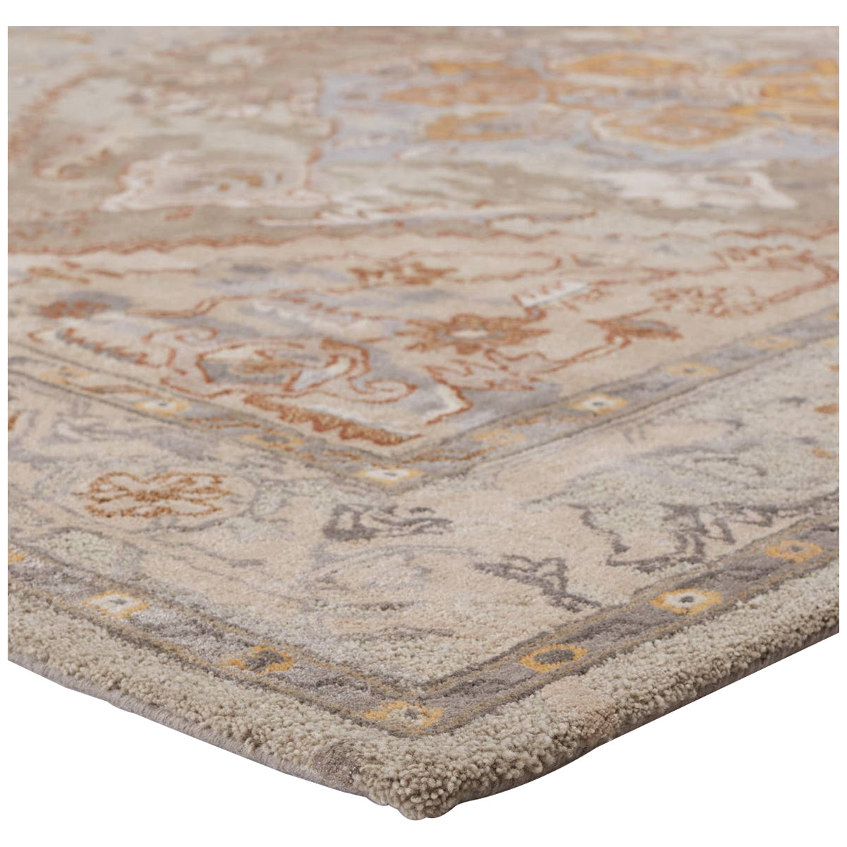 Jaipur Citrine Raisa Medallion Taupe Gold CIT12 Area Rug