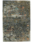 Jaipur Citrine Cristobol Medallion Dark Green Gray CIT14 Area Rug