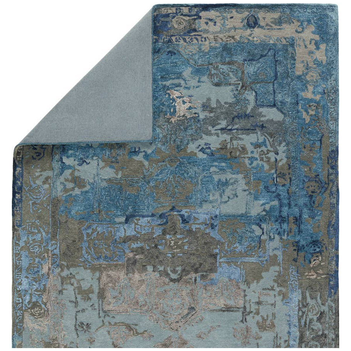 Jaipur Citrine Margot Medallion Blue Gray CIT17 Area Rug