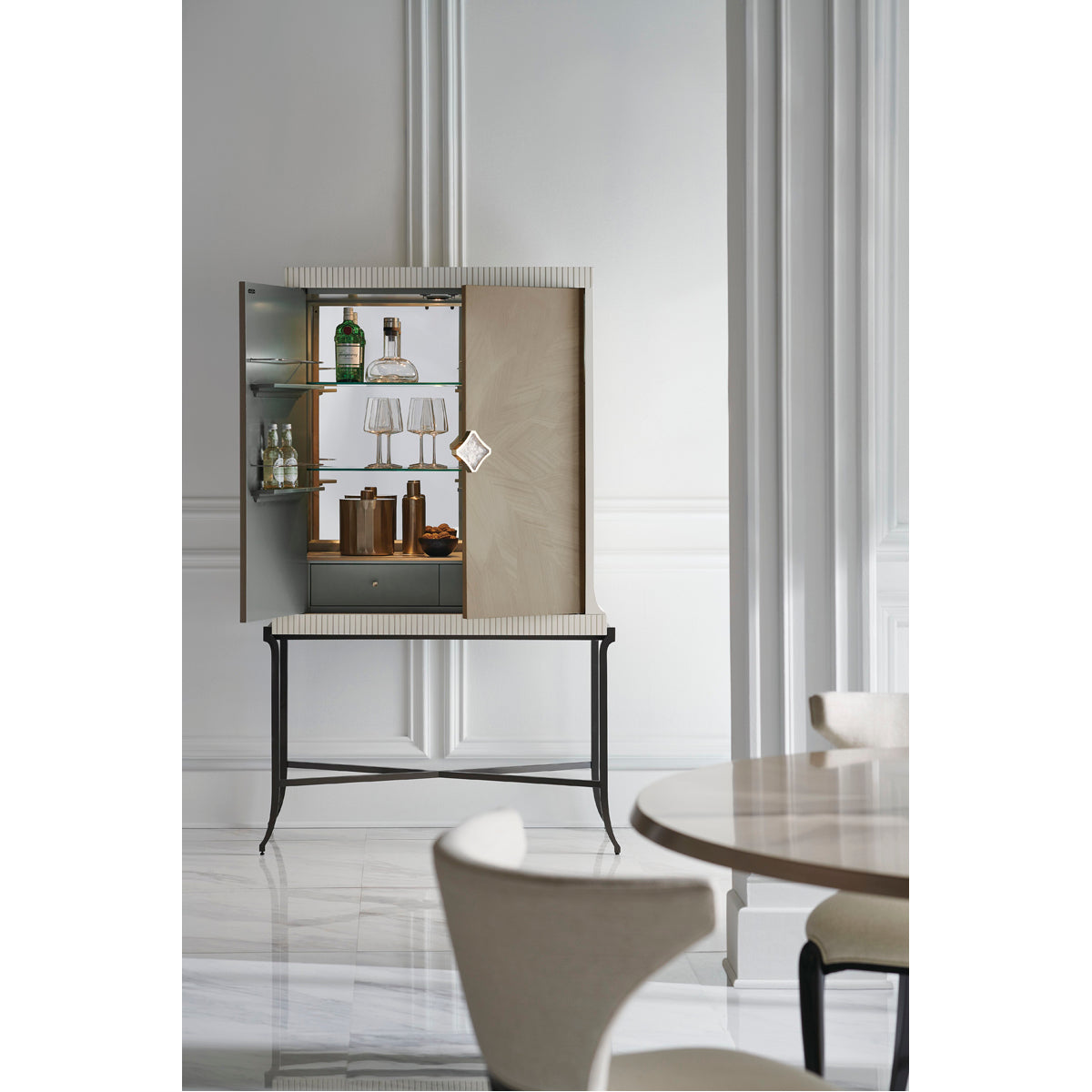 Caracole Classic High Expectations Bar Cabinet