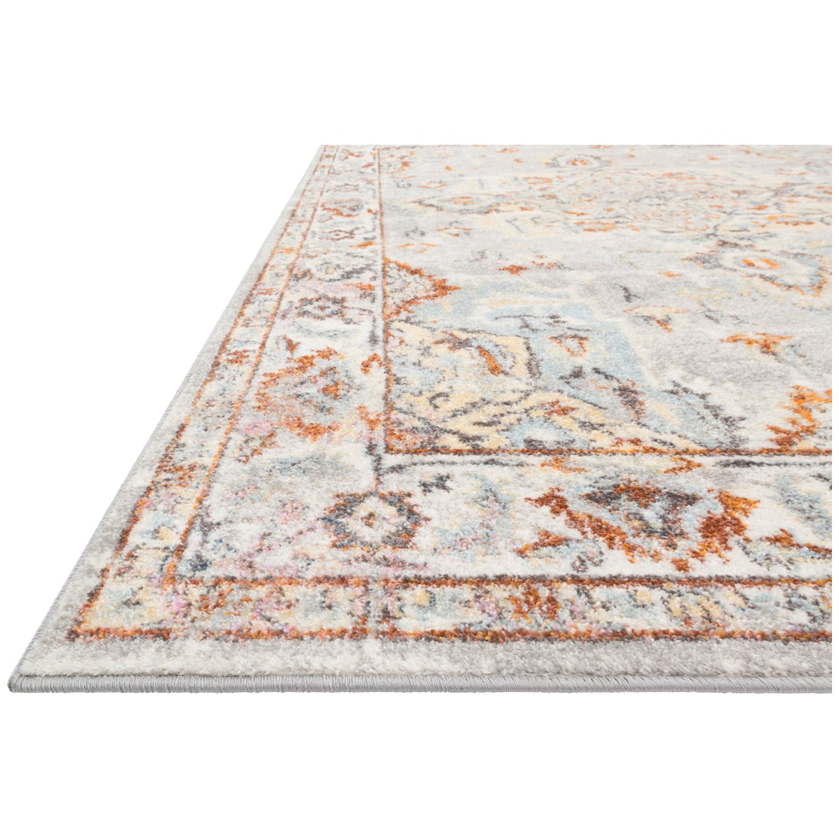 Loloi Clara CLA-03 Grey Ivory Power Loomed Rug