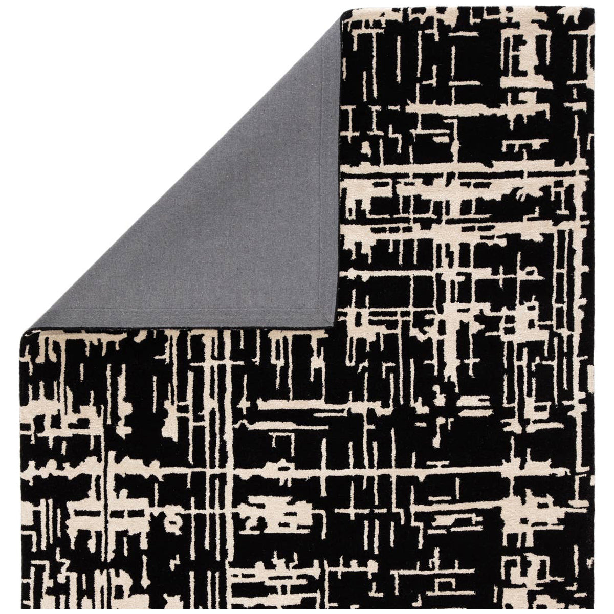 Jaipur Clayton Pals Trellis Black Cream CLN16 Area Rug