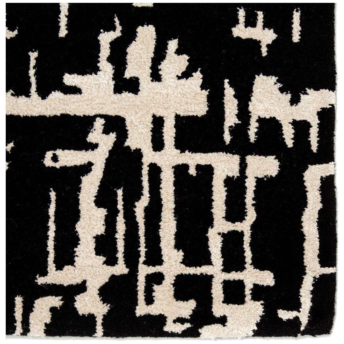 Jaipur Clayton Pals Trellis Black Cream CLN16 Area Rug