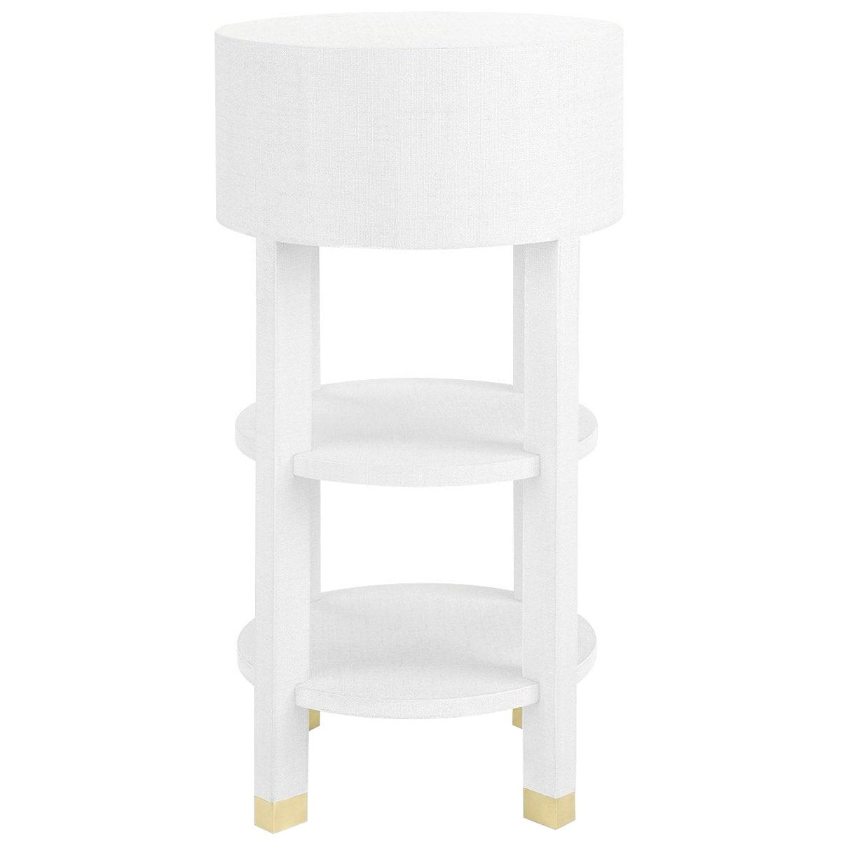 Villa &amp; House Claudette 1-Drawer Round Side Table