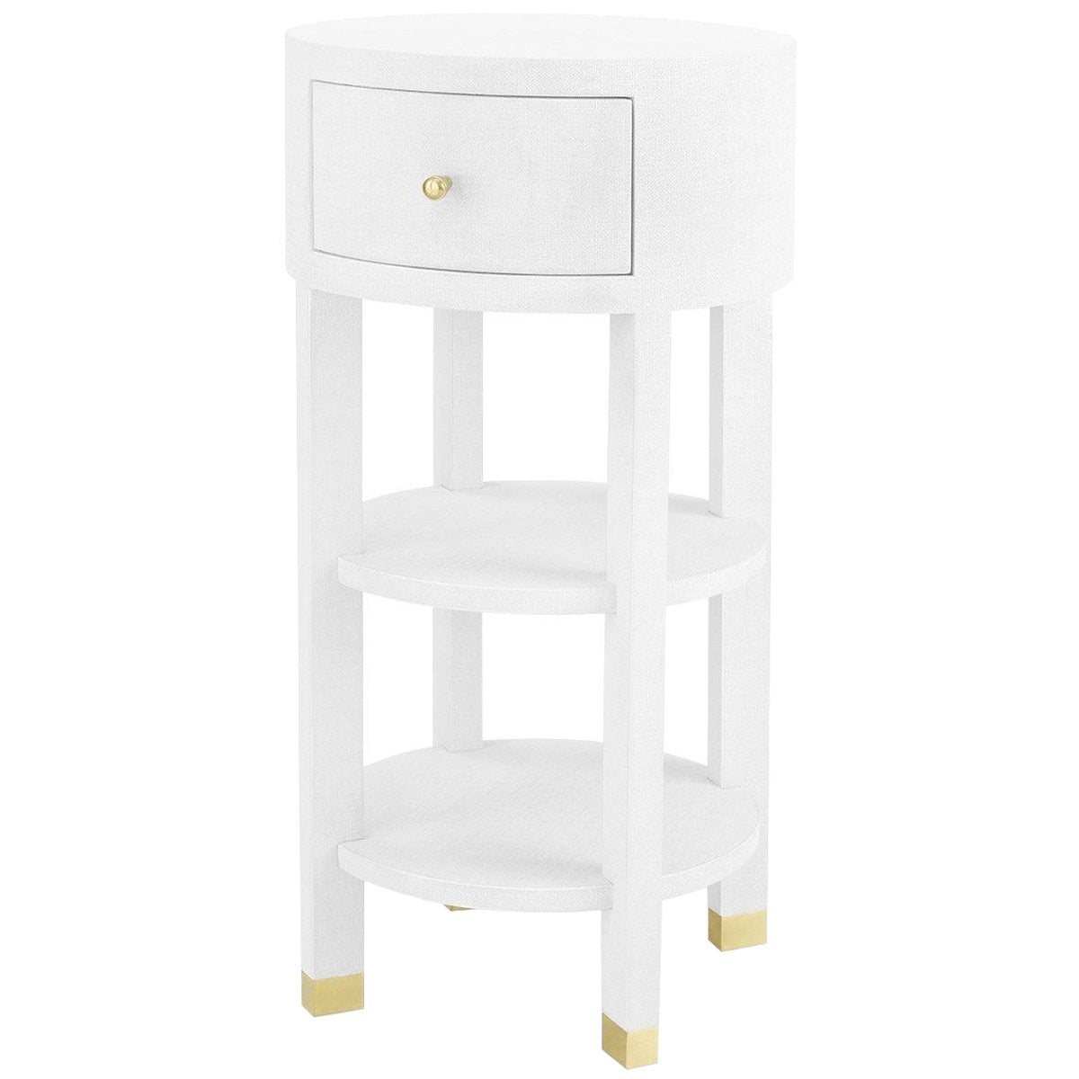 Villa &amp; House Claudette 1-Drawer Round Side Table