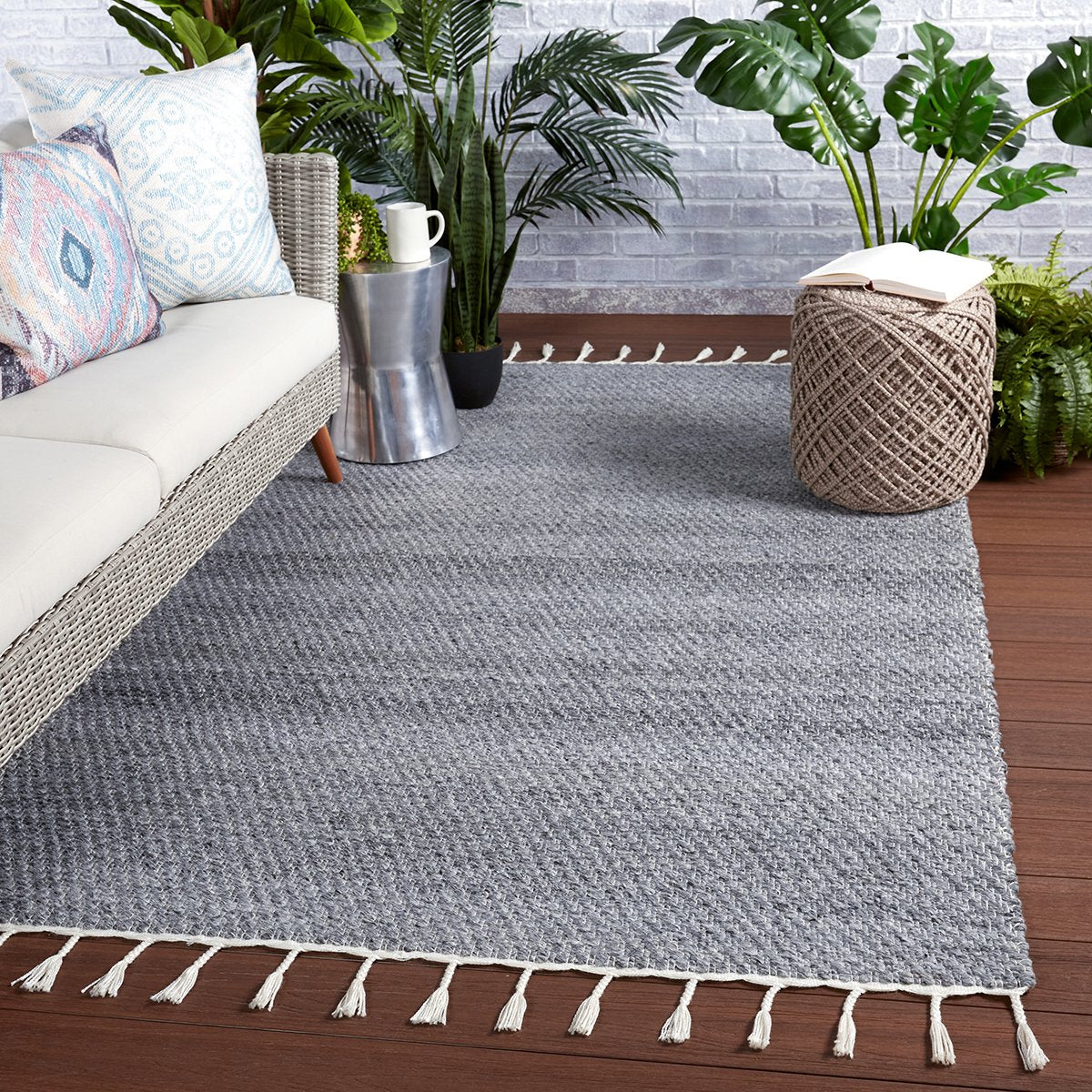 Jaipur Coronado Encanto Solid Gray White CND01 Rug