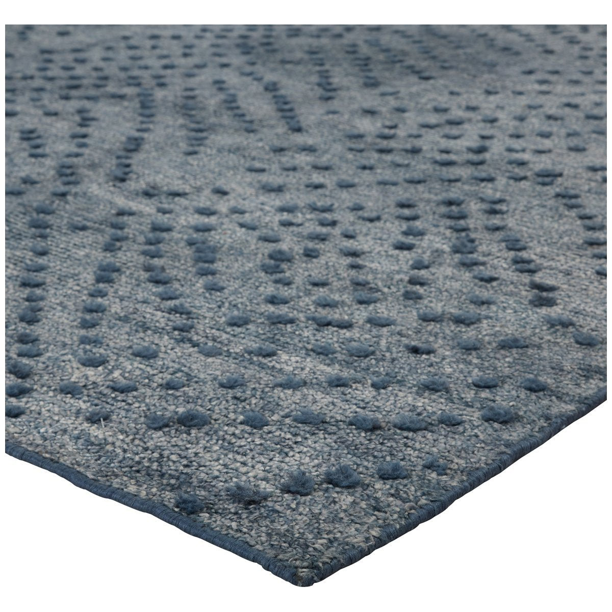 Jaipur Corbett Teyla Dots Chevron Blue Gray COB01 Rug