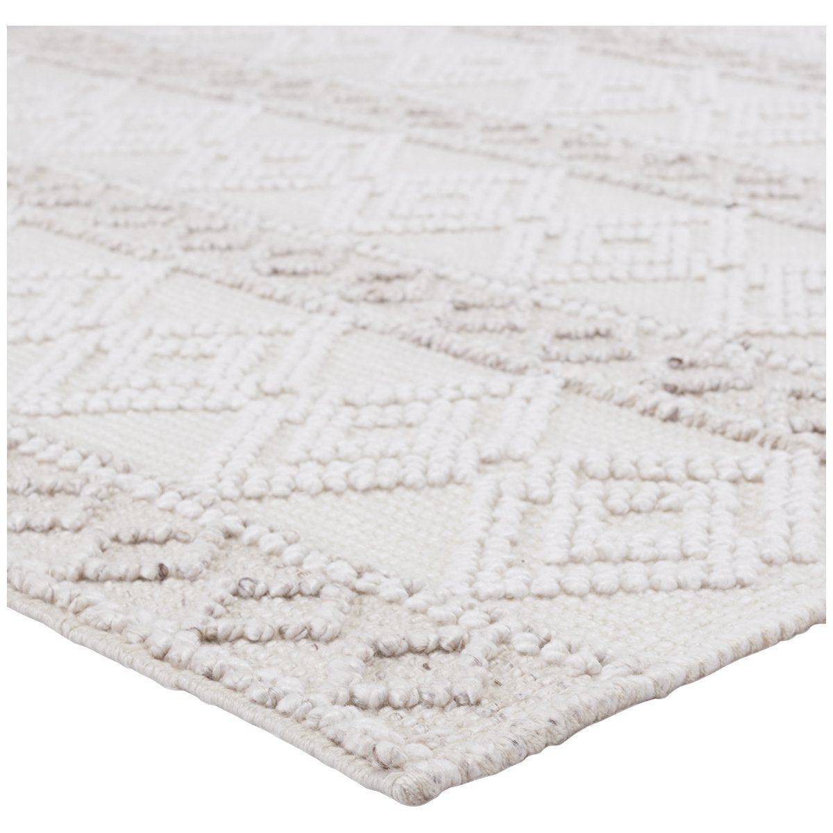 Jaipur Cosette Adelie Trellis Geometric White Light Gray COE01 Rug