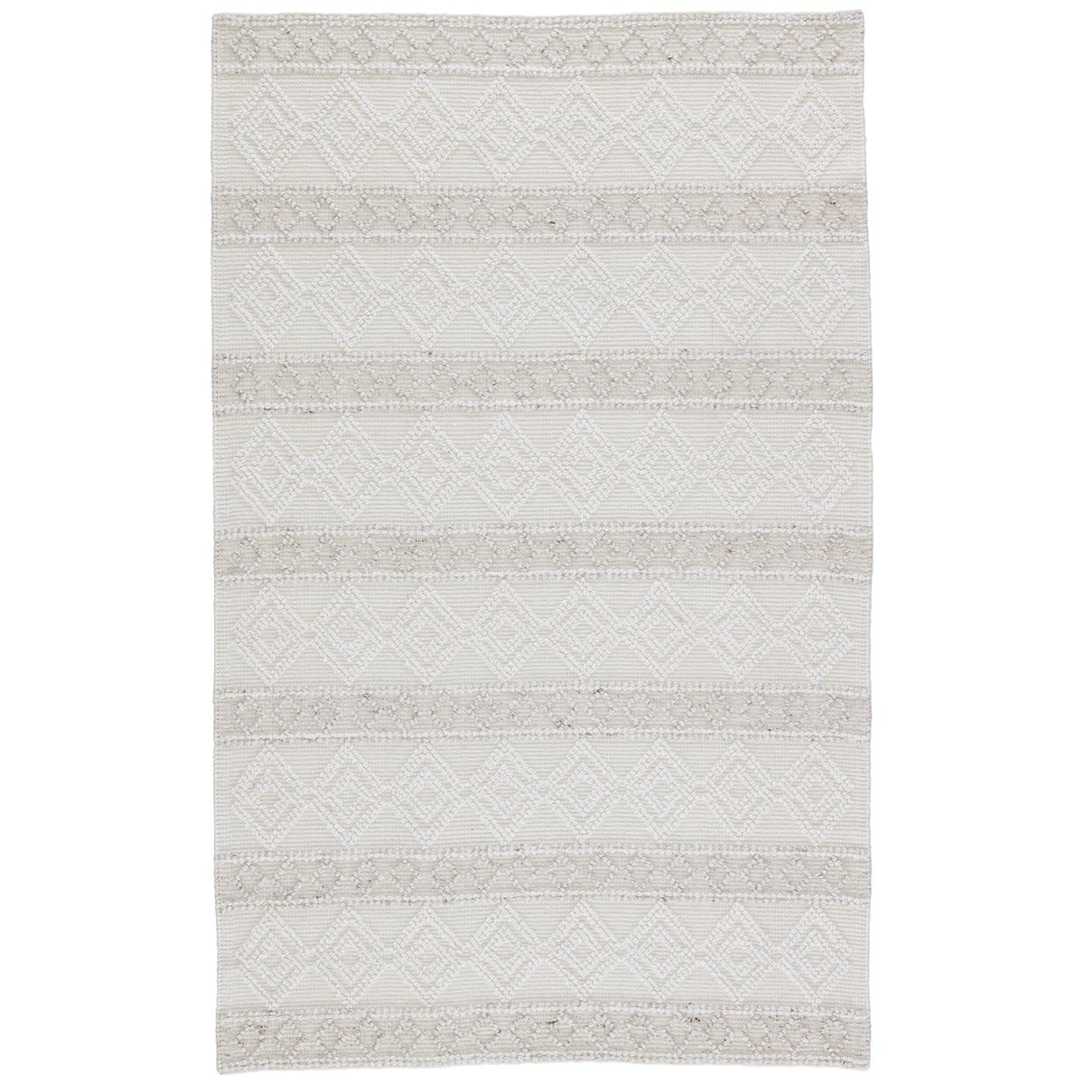 Jaipur Cosette Adelie Trellis Geometric White Light Gray COE01 Rug