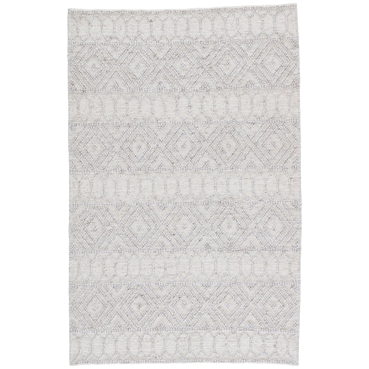 Jaipur Cosette Ismene Trellis Geometric Light Gray White COE02 Rug