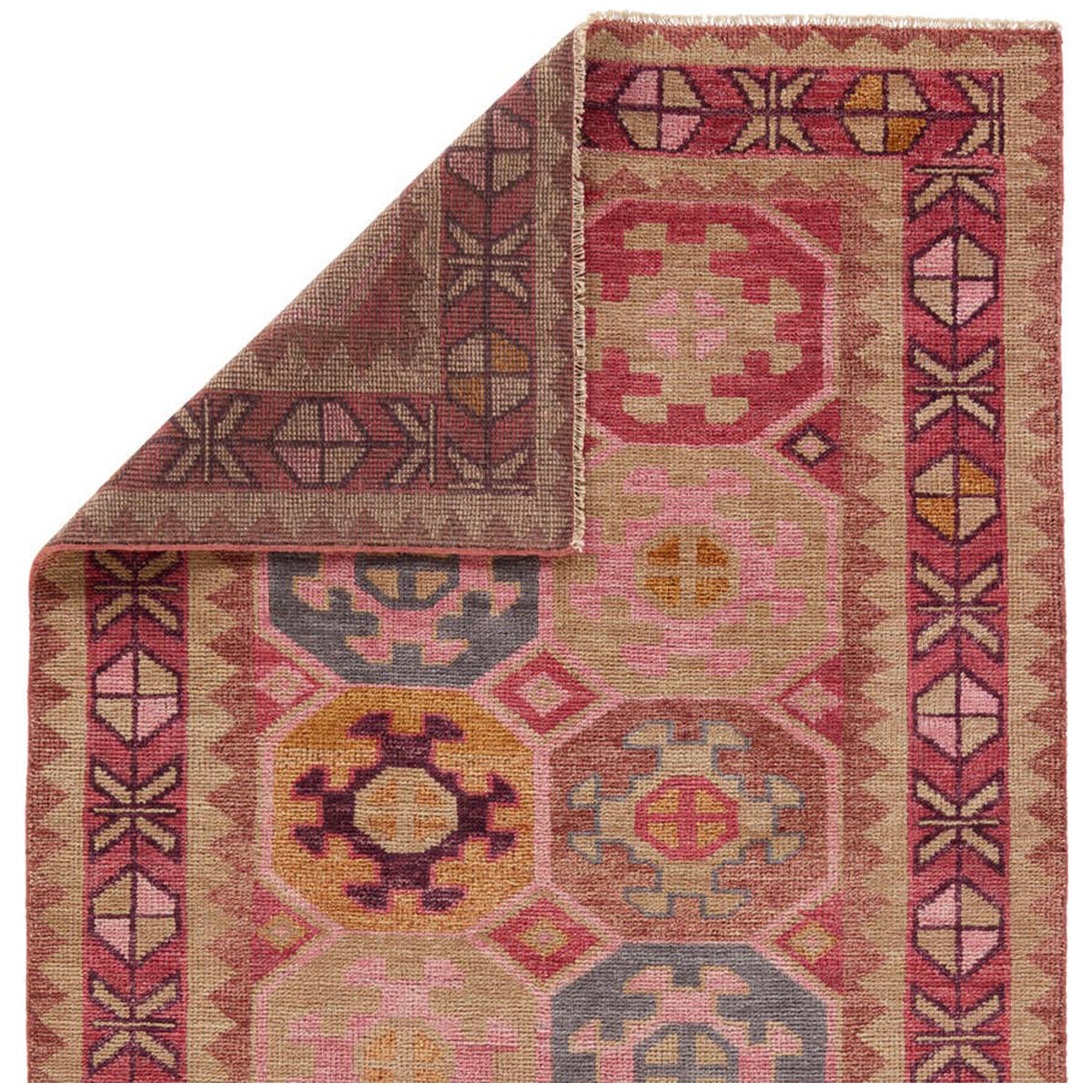 Jaipur Coredora Zetta Medallion Pink Cream CRD03 Area Rug