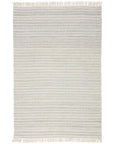 Jaipur Castillo Torre Solid Stripes Light Gray Cream CSL01 Rug