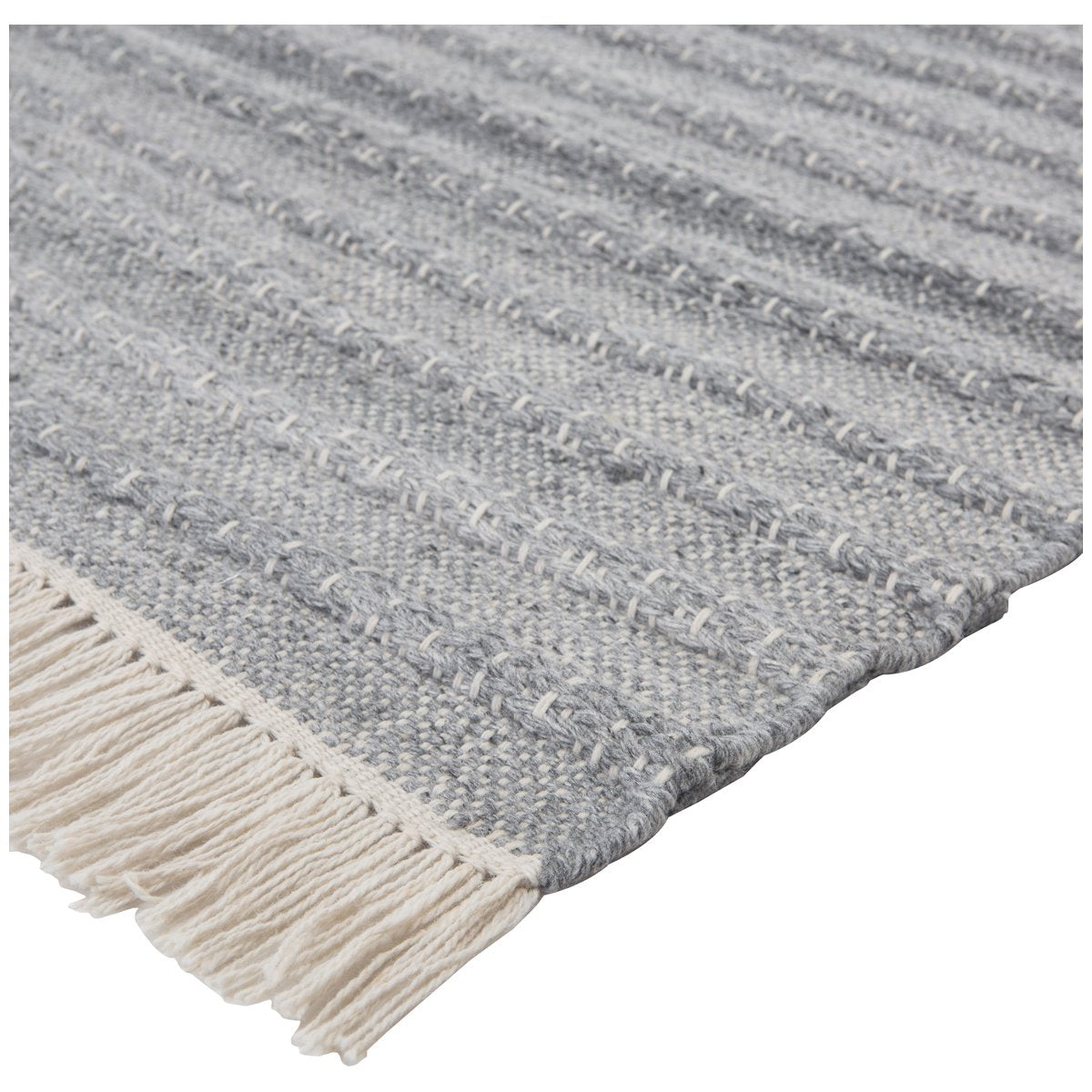 Jaipur Castillo Torre Solid Stripes Gray Cream CSL02 Rug