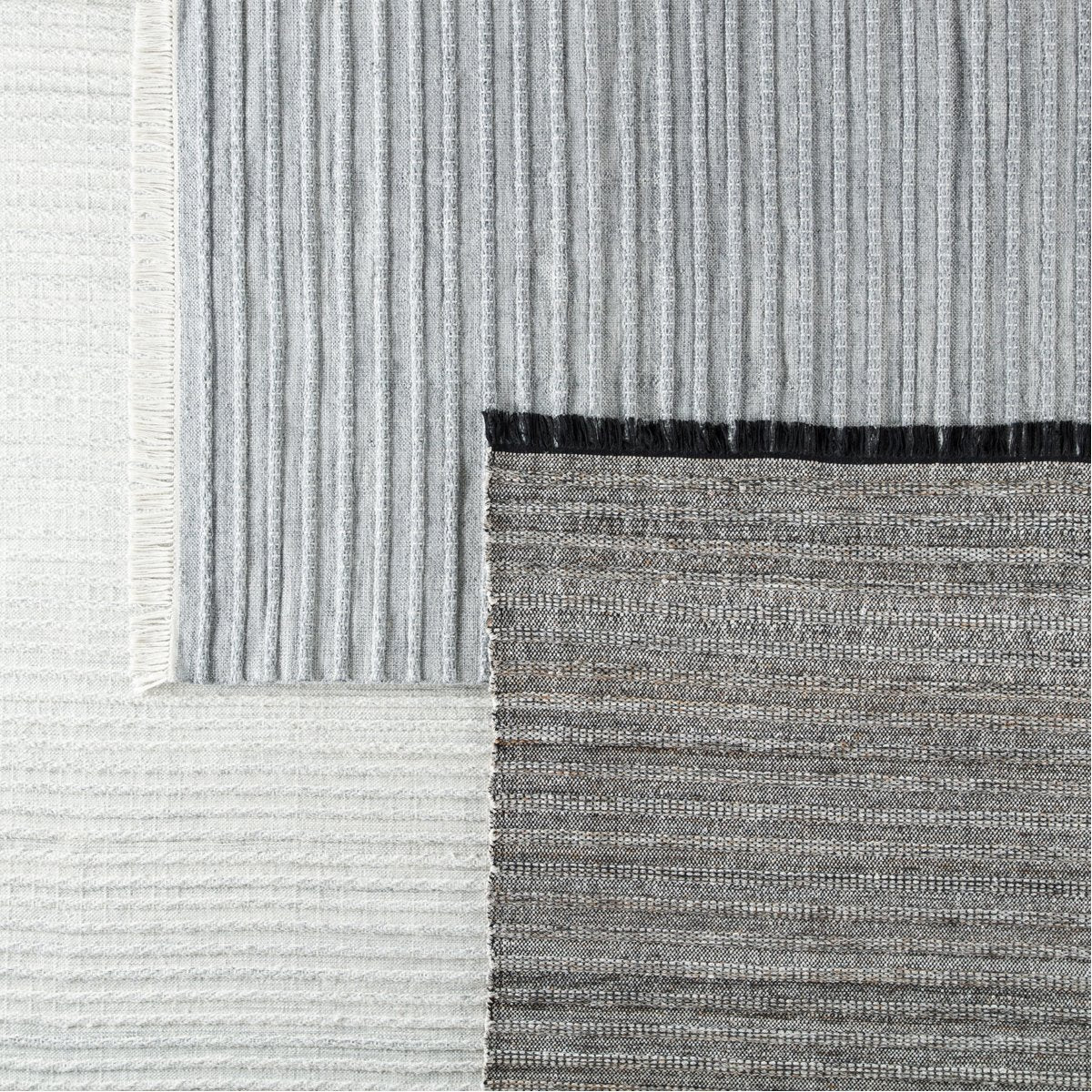 Jaipur Castillo Torre Solid Stripes Gray Cream CSL02 Rug