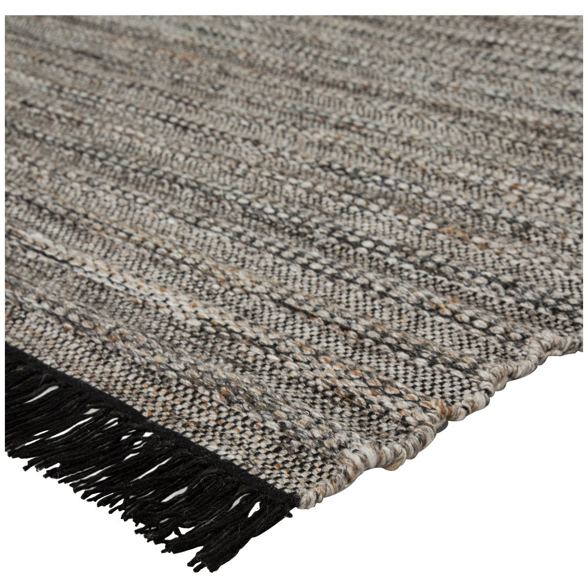 Jaipur Castillo Torre Solid Stripes Black Rust CSL03 Rug