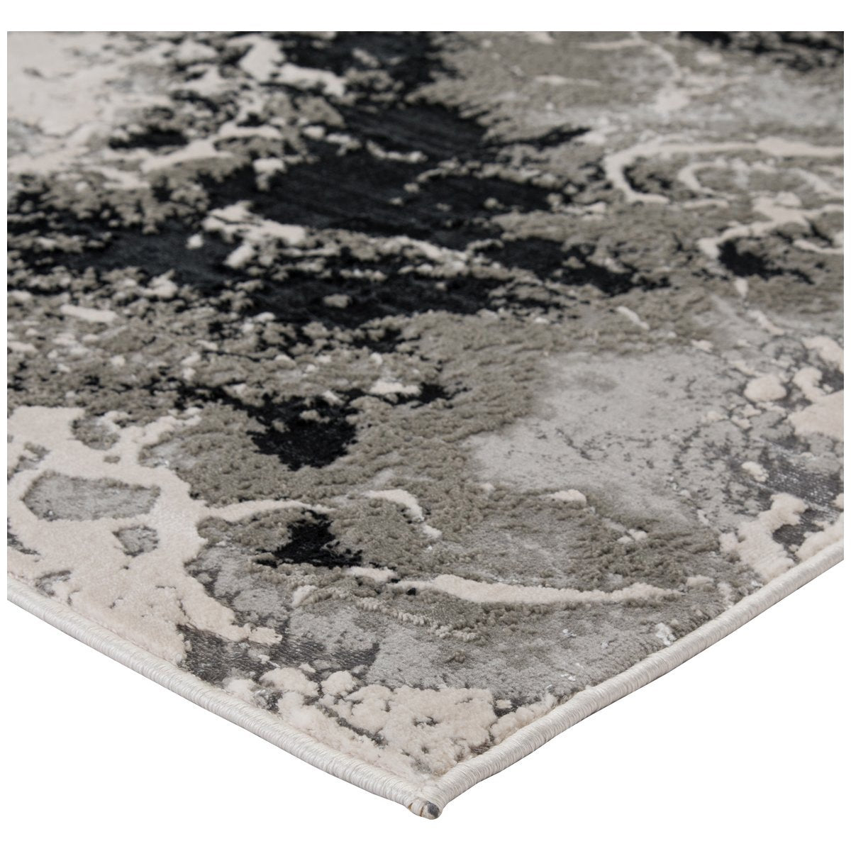 Jaipur Catalyst Fen Abstract Black Gray CTY01 Rug