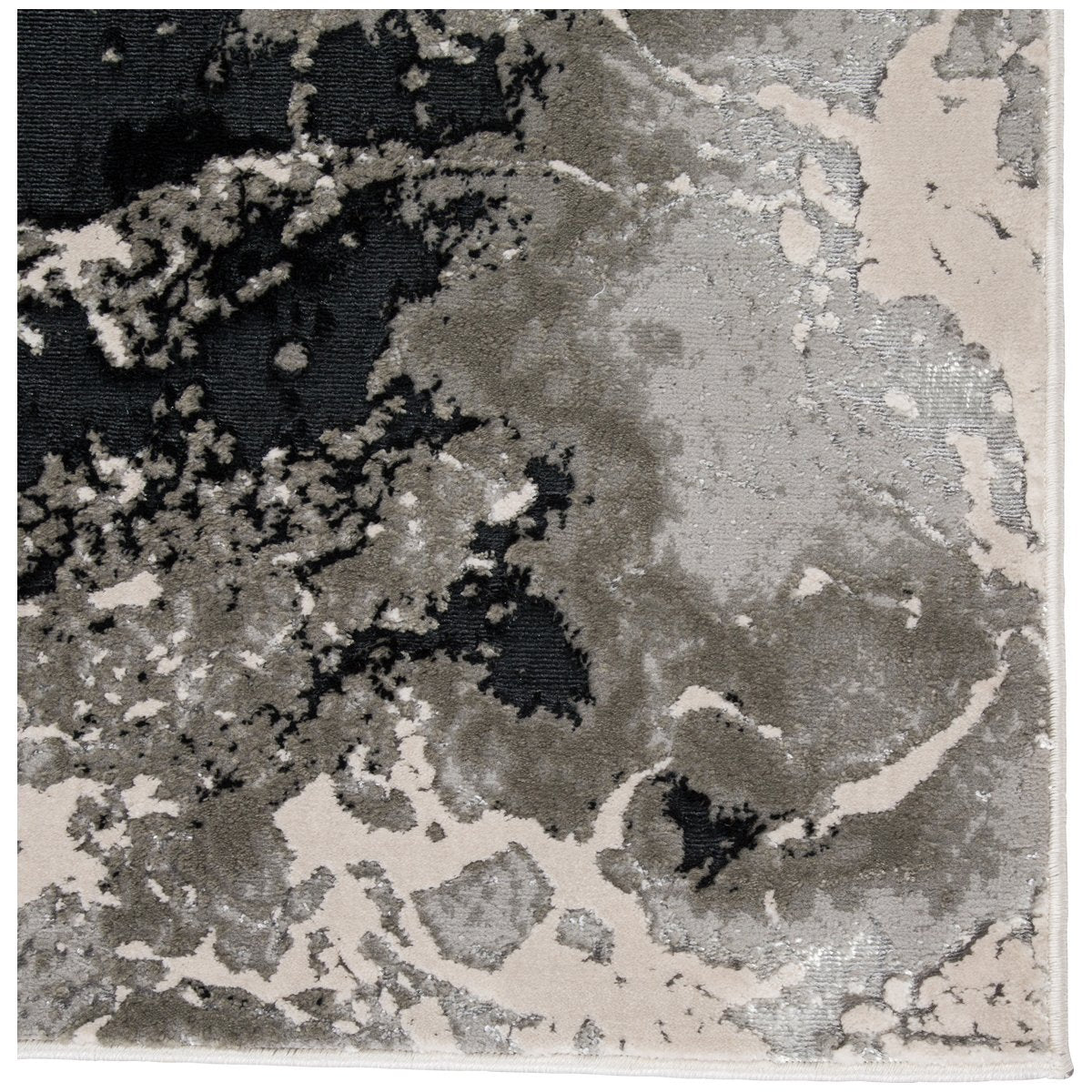 Jaipur Catalyst Fen Abstract Black Gray CTY01 Rug