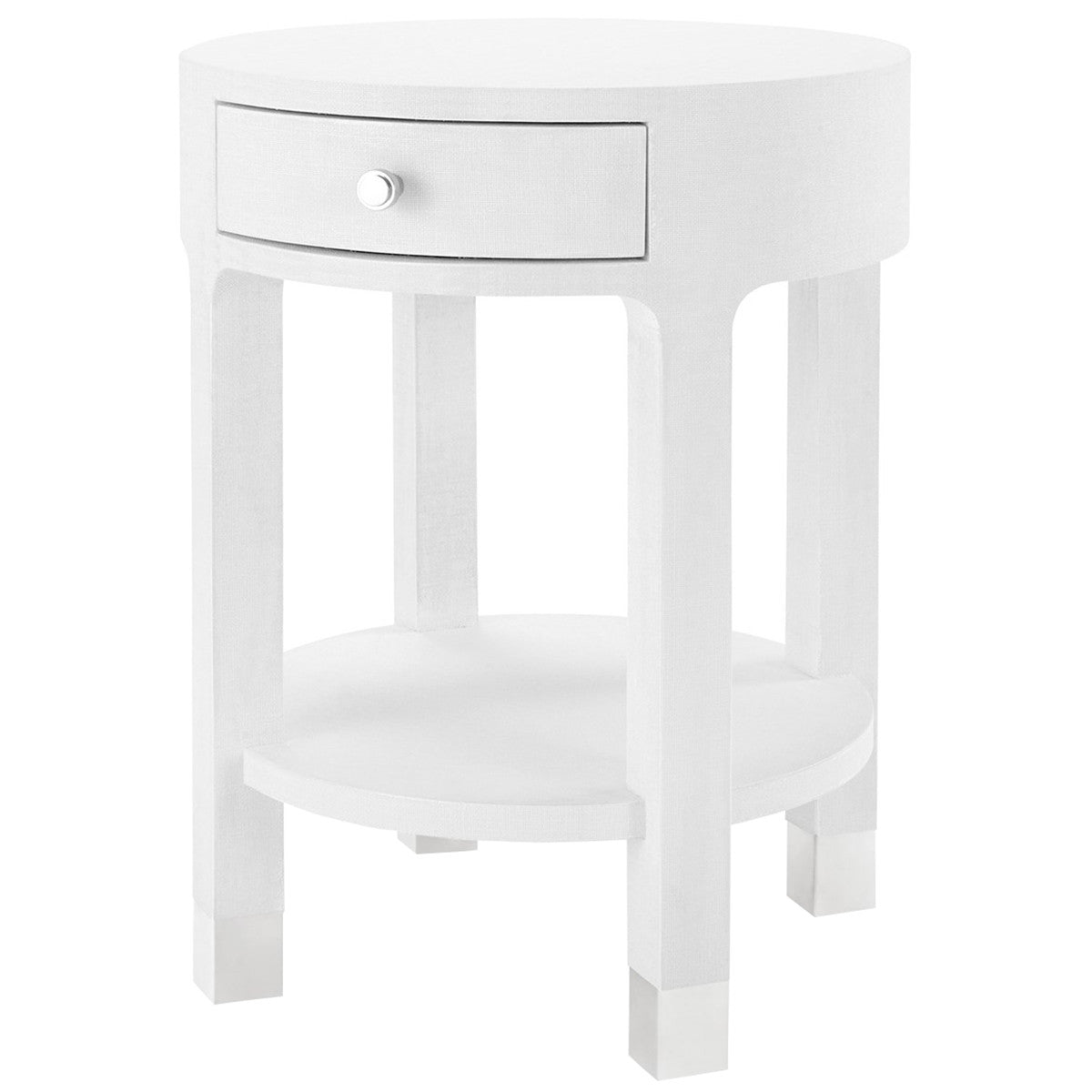 Villa &amp; House Dakota 1-Drawer Round Side Table