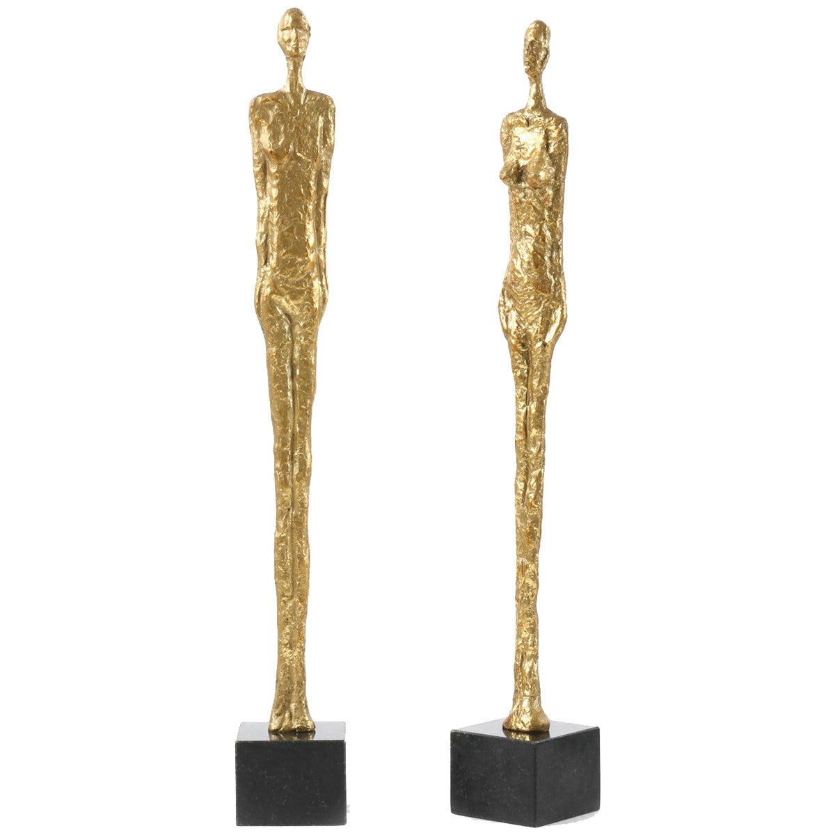 Villa &amp; House Gold Dora Mar Statue Pair