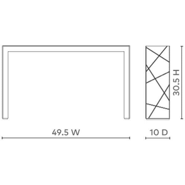 Villa &amp; House Elgin Console Table - White