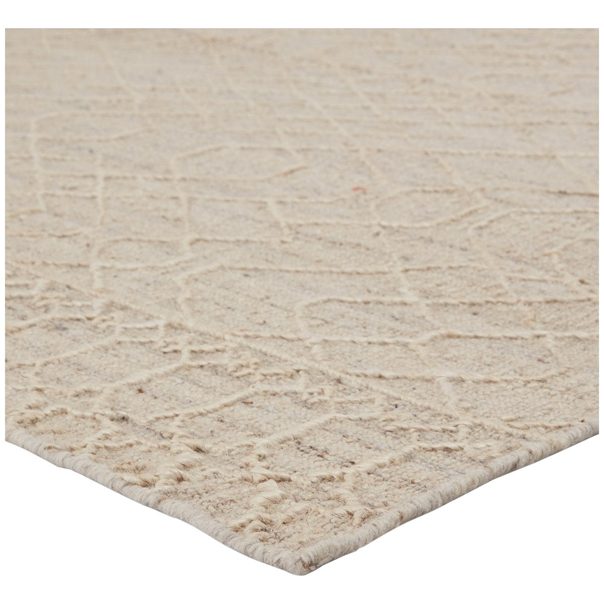 Jaipur Emblem Celia Geometric Stripes Cream Gray EMB02 Rug