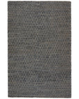 Jaipur Emblem Morse Trellis Geometric Gray Dark Blue EMB03 Rug