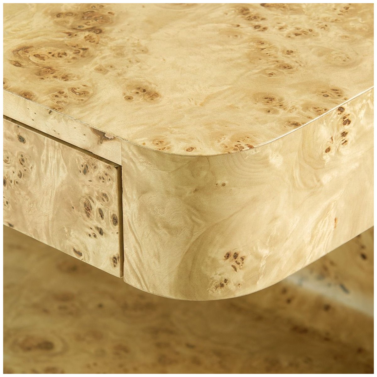 Villa &amp; House Emil 2-Drawer Side Table - Burl