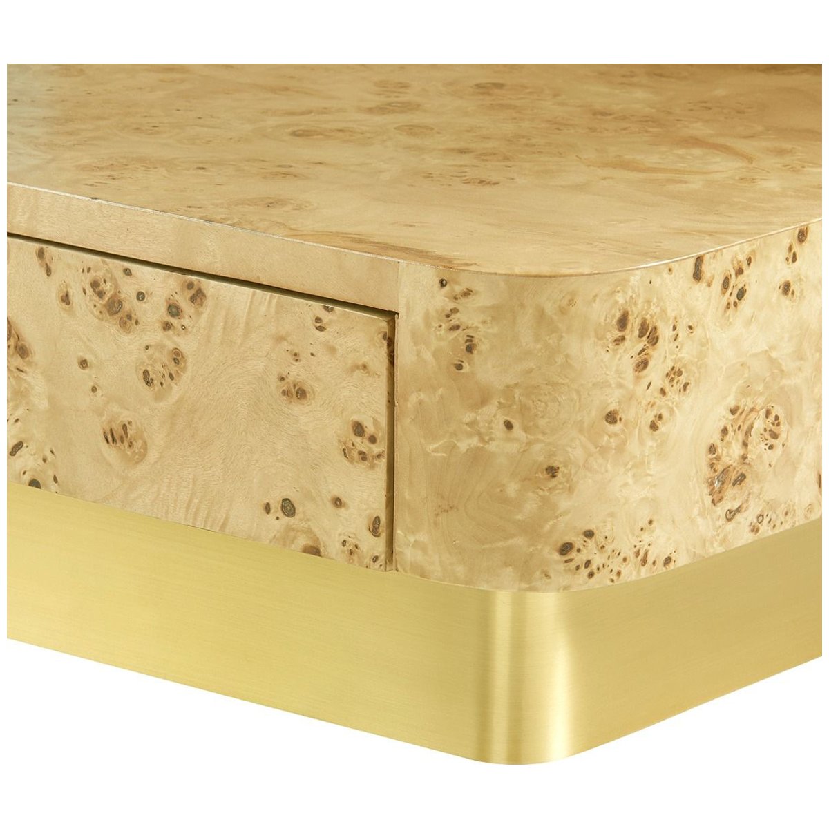 Villa &amp; House Emil 2-Drawer Side Table - Burl