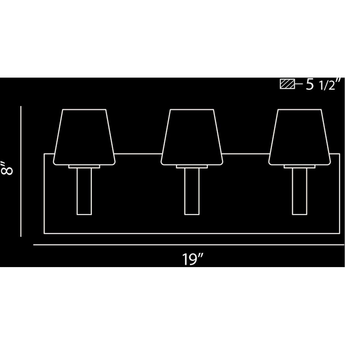 Eurofase DESIGNWL2017 Anglo 3-Light Bathbar Sconce