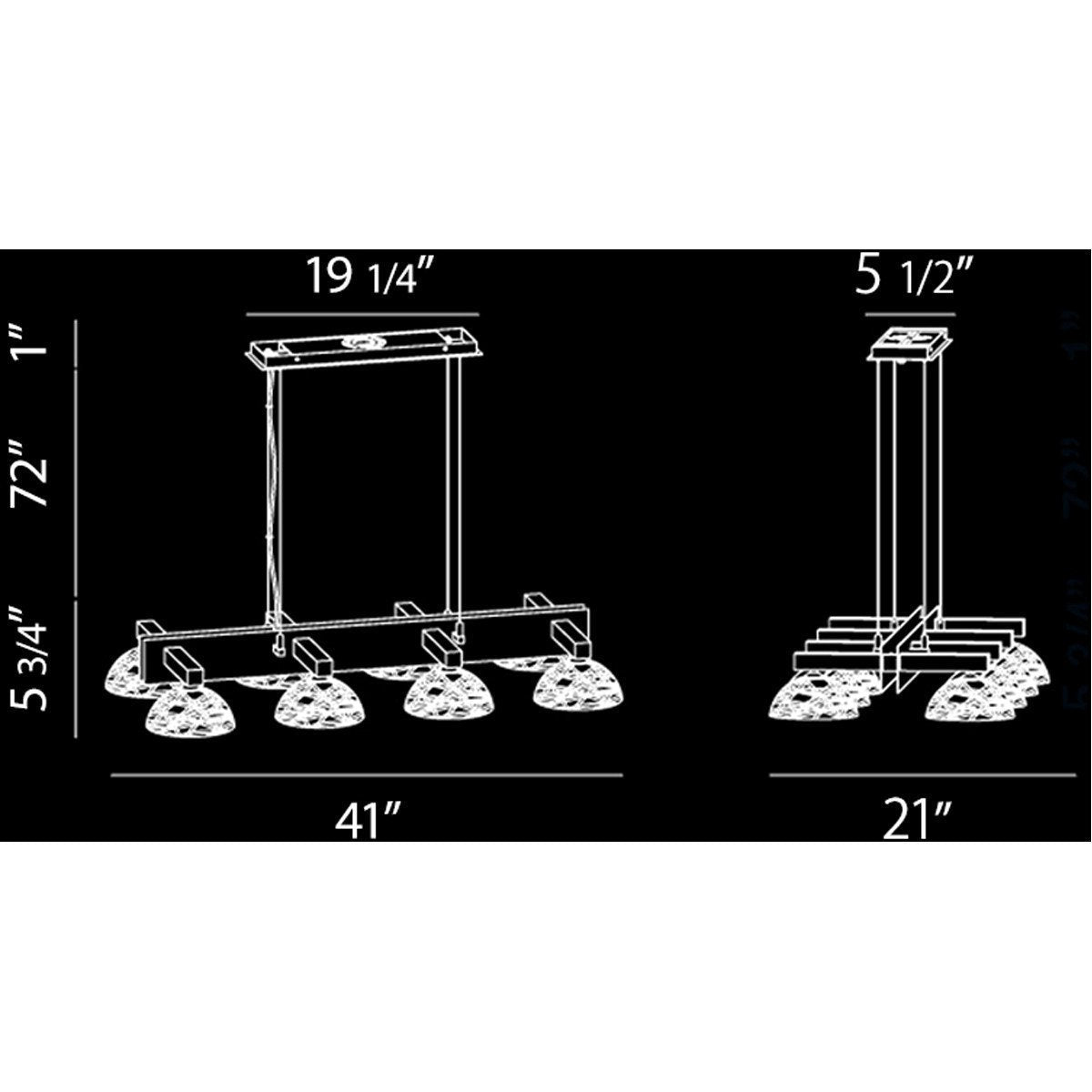 Eurofase DESIGNWL2017 Caramico 8-Light Chandelier