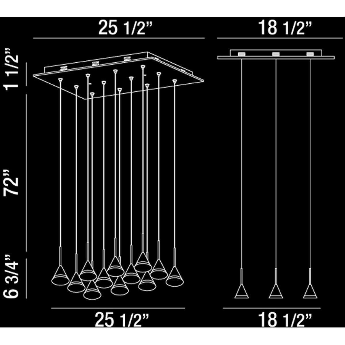 Eurofase DESIGNWL2017 Albion 12-Light Led Chandelier