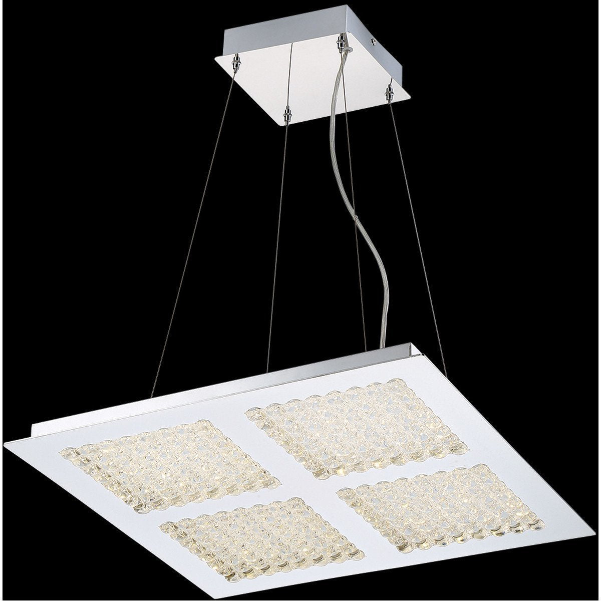 Eurofase DESIGNWL2017 Denso 4-Light Square Led Chandelier