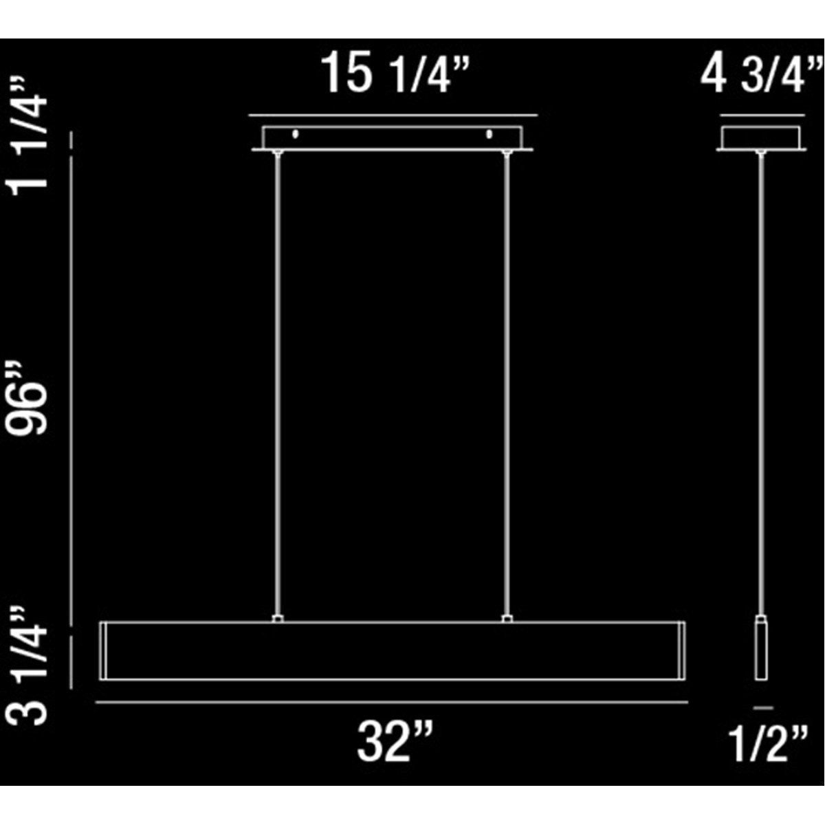 Eurofase DESIGNWL2017 Rogers Up &amp; Down Small Led Pendant