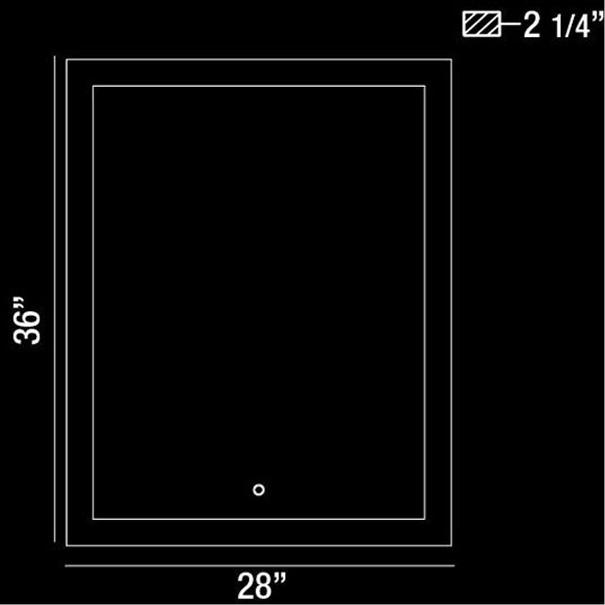 Eurofase DESIGNWL2017 35W Led Rectangular Edge-Lit Mirror