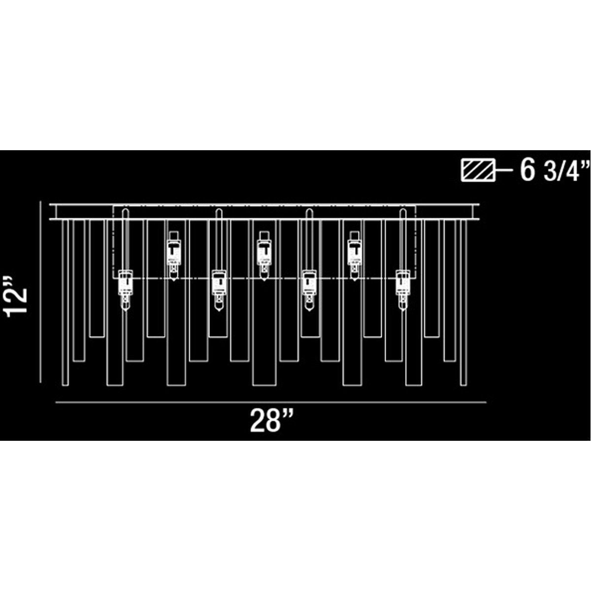 Eurofase DESIGNWL2017 Candice 7-Light Bathbar Sconce