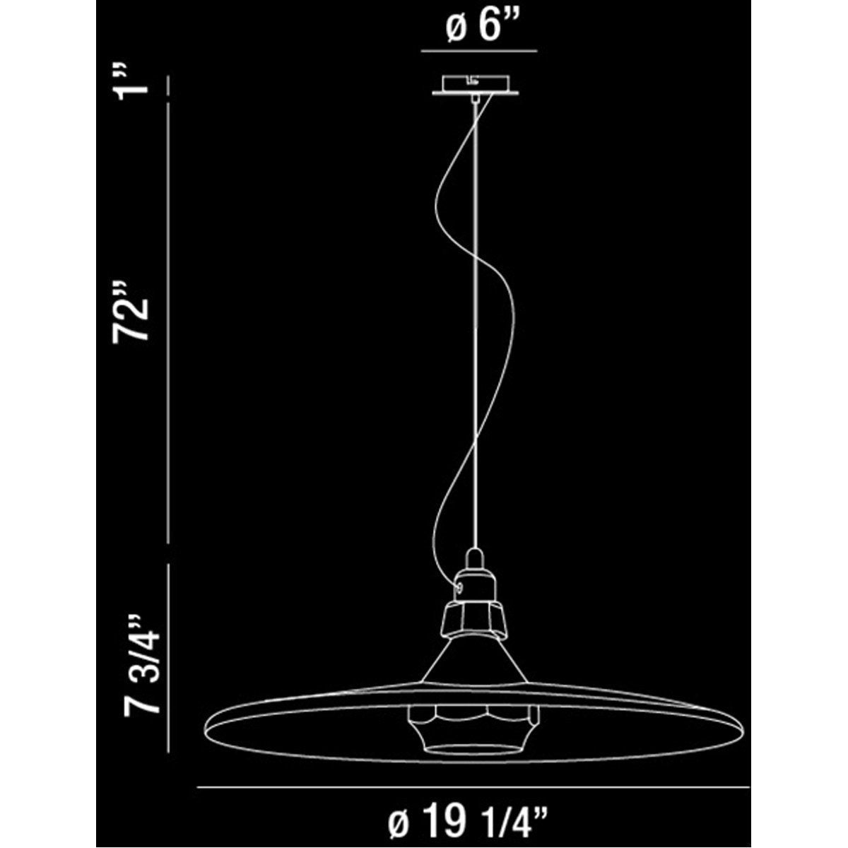 Eurofase DESIGNWL2017 Legend 1-Light Small Pendant