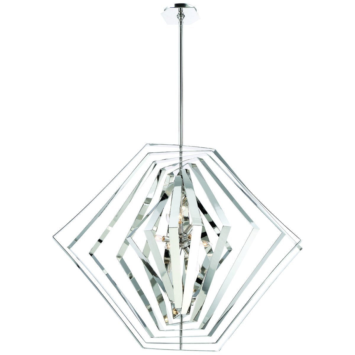 Eurofase DESIGNWL2017 Downtown 10-Light Chrome Chandelier