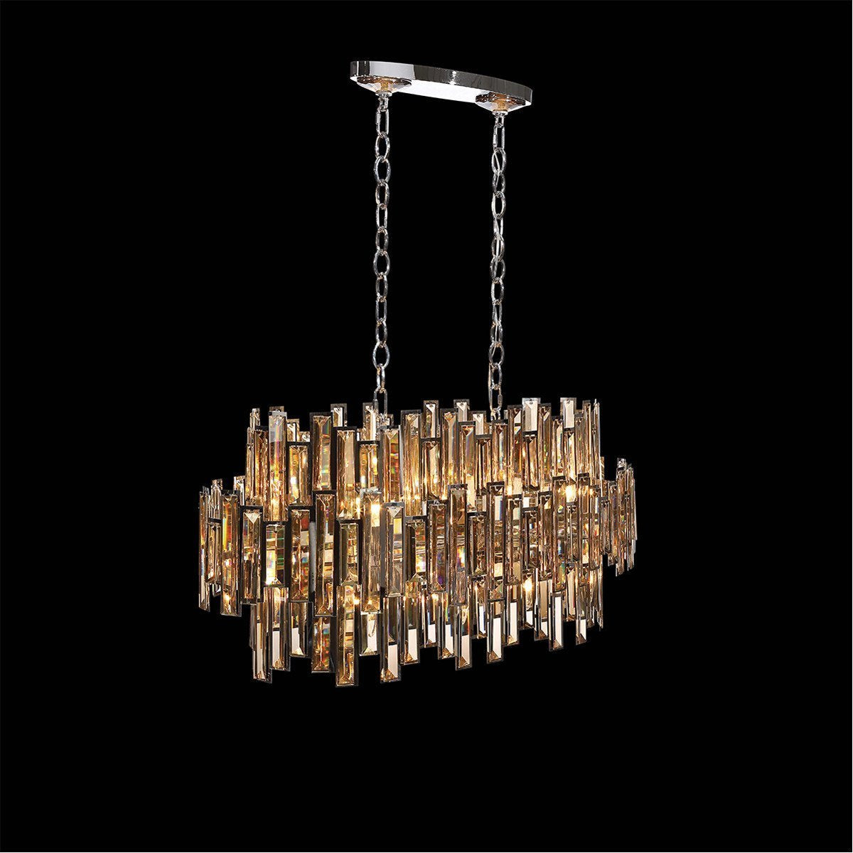 Eurofase DESIGNWL2017 Vienna 16 Light Oval Chrome Chandelier