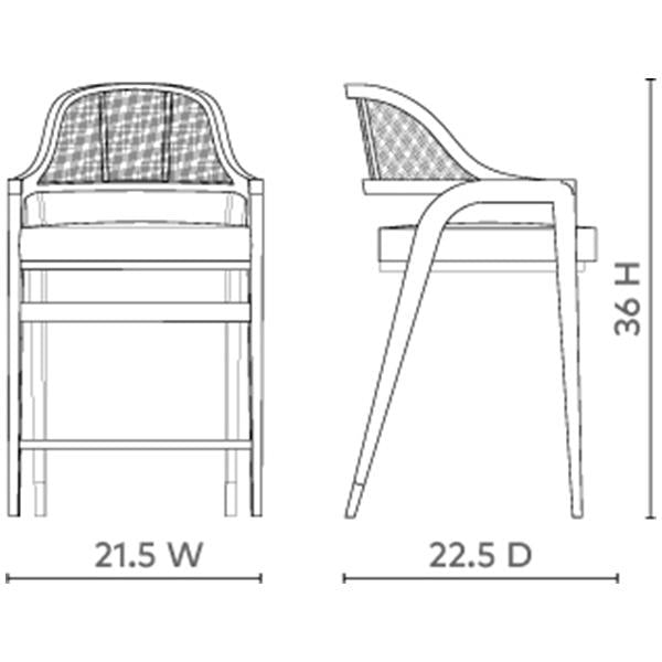 Villa &amp; House Edward Counter Stool