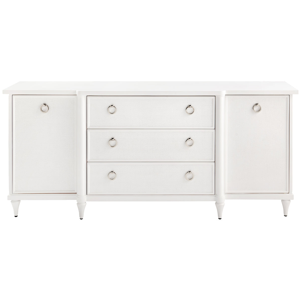 Villa &amp; House Fairfax 3-Drawer and 2-Door Cabinet, White