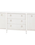 Villa & House Fairfax 3-Drawer and 2-Door Cabinet, White