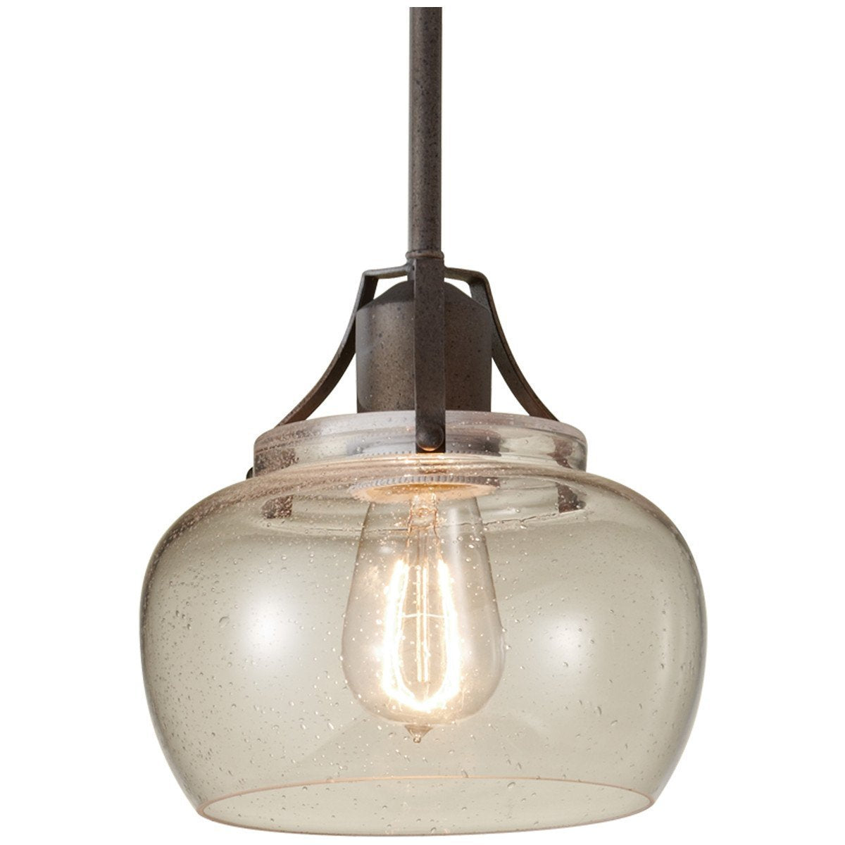 Feiss Urban Renewal 1 Light Mini Rustic Iron Pendant