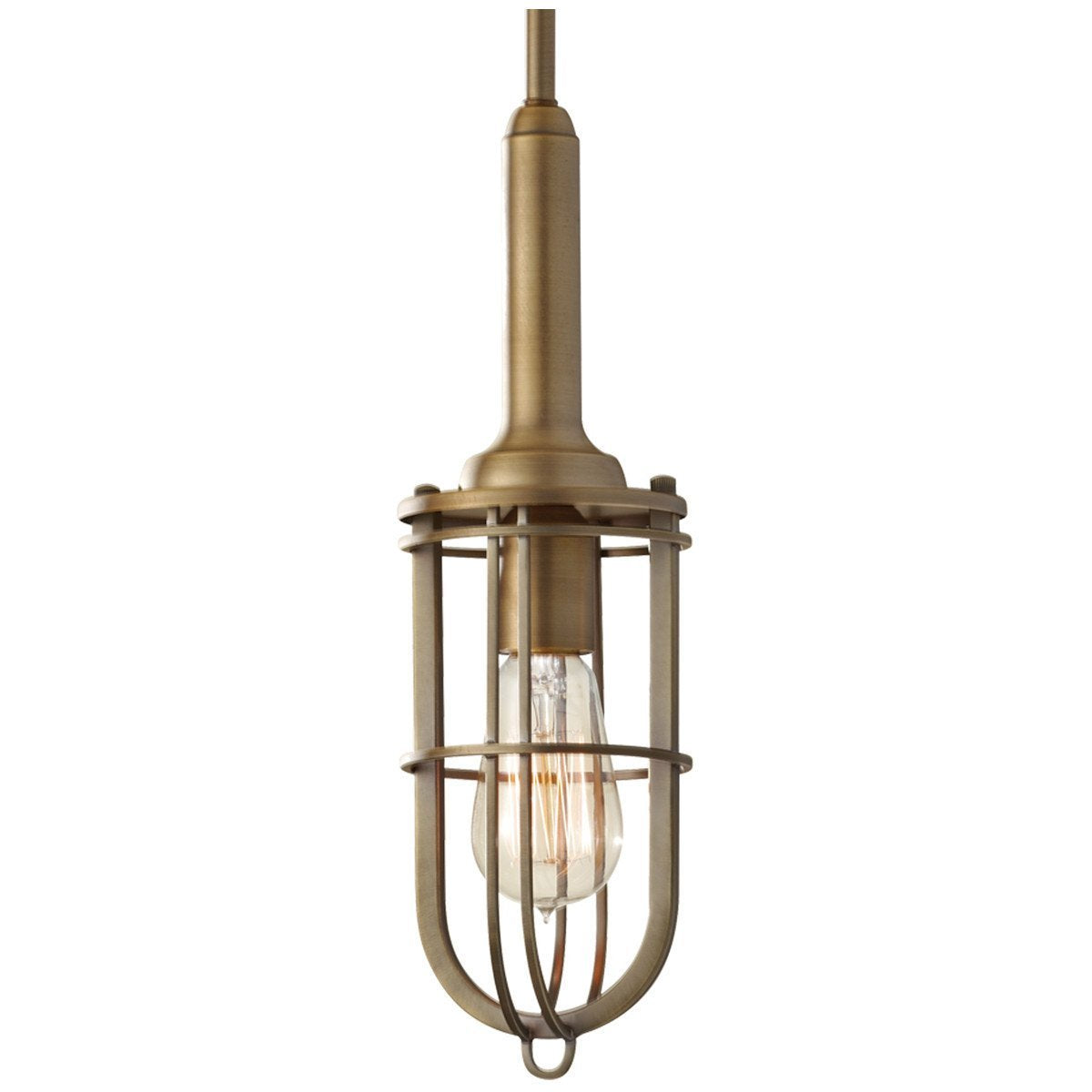 Feiss Urban Renewal 1 Light Bronze Patina Mini Pendant