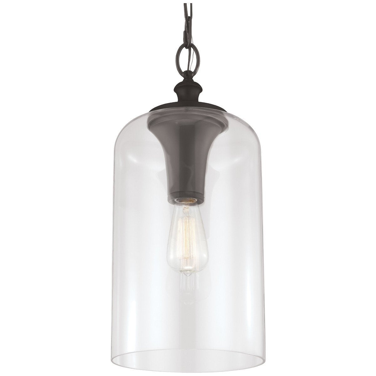 Feiss Hounslow 1 Light Clear Glass Pendant