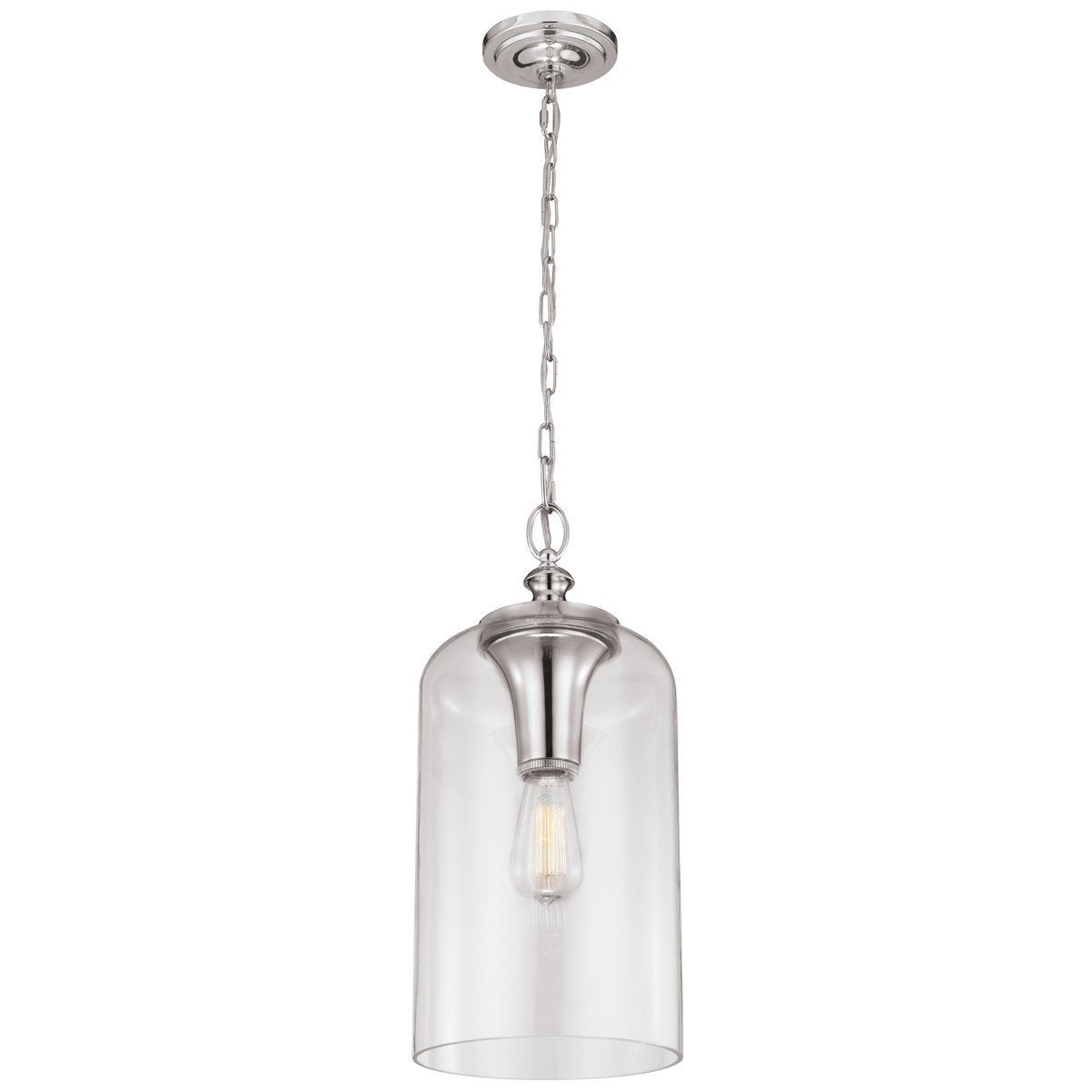 Feiss Hounslow 1 Light Clear Glass Pendant